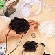 4 Uds 4 estilos de tela y poliéster flor collar gargantilla collares conjunto para mujer novia boda fiesta AJEW-TA0001-27-4