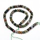 Frosted Natural Indian Agate Rondelle Bead Strands G-L379-06-6x4mm-2