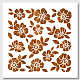 Plantilla de flores nbeads para pintar sobre madera. DIY-WH0405-0007-1
