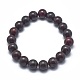Bracelets extensibles en perles de jaspe brecciated naturelles X-BJEW-K212-B-040-2