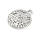 Подвески из сплава со стразами Micro Pave FIND-K020-18P-2