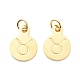 Golden Plated 304 Stainless Steel Charms STAS-C022-01J-G-2