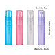Benecreat 24 paquete 5 ml / 0.17 oz mini botella de spray de plástico esmerilado botella de muestra de perfume vacía de 4 colores para fragancia MRMJ-BC0001-55-2