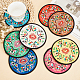 Pandahall elite 16 pz 8 colori tappetino per tazza in poliestere DJEW-PH0001-06-2