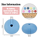 SUPERFINDINGS 120Pcs 15 Colors Food Grade Eco-Friendly Silicone Beads SIL-FH0001-14-2