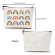 CREATCABIN Rainbow Canvas Cosmetic Bag Makeup Bags Multi-Function Small with Zipper Pouch Gifts for Women Travel Toiletry for Keys Lipstick Card Pencil Case Gift Christmas Thanksgiving 10 x 7 Inch ABAG-WH0029-055-2