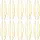 Benecreat リアル 20K ゴールドメッキ ストリップ真鍮チャーム 18 個  空白の金属フレークペンダント装飾品 diy ネックレスブレスレットジュエリーメイキング用  穴：1mm KK-BC0008-92-1