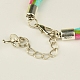 Fashion Alloy Enamel Charm Bracelets BJEW-PJB292-3