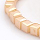 Full Rainbow Plated Imitation Glass Faceted Cube Spacer Beads Strands GLAA-A031-6mm-FR05-1