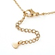 (vente d'usine de fêtes de bijoux) colliers pendentif initial en coquille naturelle NJEW-JN03298-02-2