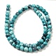 Synthetic Ocean White Jade Beads Strands G-L019-6mm-17-3