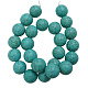 Synthetical Howlite Beads Strands TURQ-D061-4-2