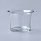 ガラスキャンドルカップ  透明  62x46mm AJEW-WH0076-01-2