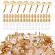 80Pcs 4 Style 202 Stainless Steel Stud Earring Findings with 304 Stainless Steel Pins STAS-SZ0002-03-1