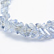 Electroplate Glass Beads Strands EGLA-J143-A-PL01-3