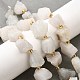 Нити бусин из необработанного натурального белого нефрита G-Z087-A05-1