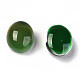 ガラスカボション  変化する色の雰囲気のカボション  オーバル  グリーン  12x10x6.5mm GLAA-R218-03-3