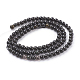 Natural Obsidian Beads Strands X-G-G099-4mm-24-2