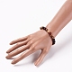 Bracelets extensibles avec perles en bois BJEW-JB05073-02-3
