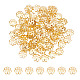 UNICRAFTALE 100Pcs 304 Stainless Steel Flower Bead Caps Golden Bead End Caps Filigree Spacer Bead Bracelets Necklaces Bead Caps for DIY Earrings Jewellery Making Supplies Hole 0.8mm STAS-UN0042-45-1