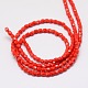 Solid Color Glass Barrel Beads Strands GLAA-F009-B01-3