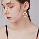 Moon Sun with Mushroom Alloy Long Dangle Earrings for Women JE982B-5