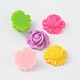 Mixed Resin Flower Cabochons X-CRES-B3337-M-1
