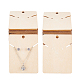 FINGERINSPIRE 24 pcs Wooden Earring Display Cards with Hanging Hole 2 Holes Ear Studs Display Cards Rectangle 2 Inclined Groove Necklace Organizer Cards Jewelry Tags for Retail Stores DIY-WH0320-20F-1