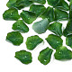 プラスチックチャーム  蓮の葉  グリーン  23x17~18x8mm  穴：0.8mm KY-N015-128-2