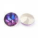Apuntado hacia atrás & dorso plateado Diamante de imitación de cristal Cabujones X-RGLA-J012-8mm-001VB-2