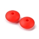 Rondelle Food Grade Eco-Friendly Silicone Focal Beads SIL-F003-07F-4