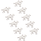 Unicraftale 30 pcs chien avec coeur trou charme en acier inoxydable charme chien pendentif en métal charme 1.5mm petit trou plat pendentifs pour la fabrication de bijoux bricolage artisanat STAS-UN0003-82-1