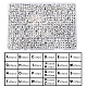 Undurchsichtige horizontale Lochbuchstabenperlen aus Acryl SACR-YW0001-44-2