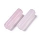 Colgantes naturales de cuarzo rosa G-K297-A03-2