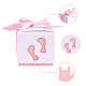 PandaHall 60 Sets Newborn Baby Footprints Candy Boxes CON-WH0072-22B-4