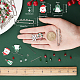 Kit para hacer broches de abalorios navideños de diy de Sunnyclue DIY-SC0019-53-3