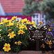 アクリルガーデンステーク  グラウンドインサート装飾  庭用  芝生  庭の装飾  追悼の言葉を添えた蝶  花  205x145mm AJEW-WH0364-004-4