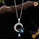 925 Sterling Silver Pendant Necklace NJEW-BB30716-5