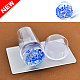 Sello de sello de arte de uñas de silicona transparente completo y conjunto de raspador grande MRMJ-L003-V01-6