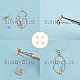 Sunnyclue bricolage kits de fabrication de boucles d'oreilles sur le thème du corps humain DIY-SC0011-78G-8