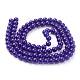 Painted Glass Round Beads Strands X-DGLA-R003-8mm-27-2