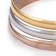 Модные трехцветные комплекты буддийских браслетов из нержавеющей стали 304 BJEW-L664-024A-M-3
