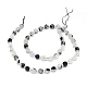 Chapelets de perles en quartz rutile noir naturel G-O201B-11-2