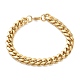 Placage ionique (ip) 304 bracelets et colliers en chaîne à maillons cubains en acier inoxydable ensembles de bijoux SJEW-B019-03C-G-5