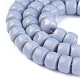 Chapelets de perles en verre opaque de couleur unie X-GLAA-A036-I08-3