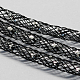 メッシュチューブ  プラスチックネットスレッドコード  銀鉱脈で  ブラック  4mm  50ヤード/バンドル X-PNT-Q001-4mm-15-1
