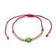Verstellbare Nylonschnur geflochtenen Perlen Armbänder BJEW-JB05799-2