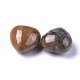 Coeur d'agate indienne naturelle pierre d'amour G-F659-B32-2