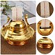 CHGCRAFT 4Sets Oil Lamp Burner Brass Plated Oil Lamp Replacement with Cotton Wicks for Replacement Fiberglass Torch Wicks Windproof Oil Lamp Accessories FIND-WH0110-791-3