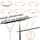 Anattasoul сплав прямоугольный кулон висячие серьги & браслеты & лариат ожерелье SJEW-AN0001-16-3